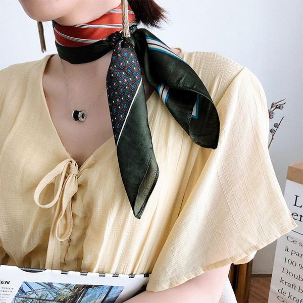 scarves square silk scarf women fashion print small neck scarfs office lady hair band foulard hand kerchief female shawl 70cm, Blue;gray
scarves square silk scarf women fashion print small neck scarfs office lady hair band foulard hand kerchief female shawl 70cm, Blue;gray