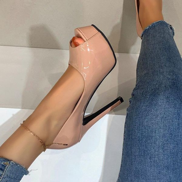 sandals women high heels pumps peep toe ladies patent leather summer shoes spring woman platform plus size stiletto female 2021, Black
sandals women high heels pumps peep toe ladies patent leather summer shoes spring woman platform plus size stiletto female 2021, Black