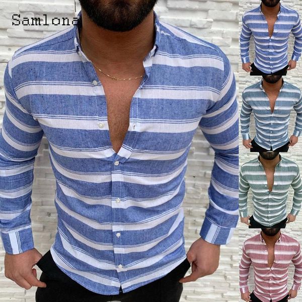 men's casual shirts plus size men fashion shirt long sleeve blouses mens clothing 2021 single breasted streetwear stripes blusas, White;black
men's casual shirts plus size men fashion shirt long sleeve blouses mens clothing 2021 single breasted streetwear stripes blusas, White;black