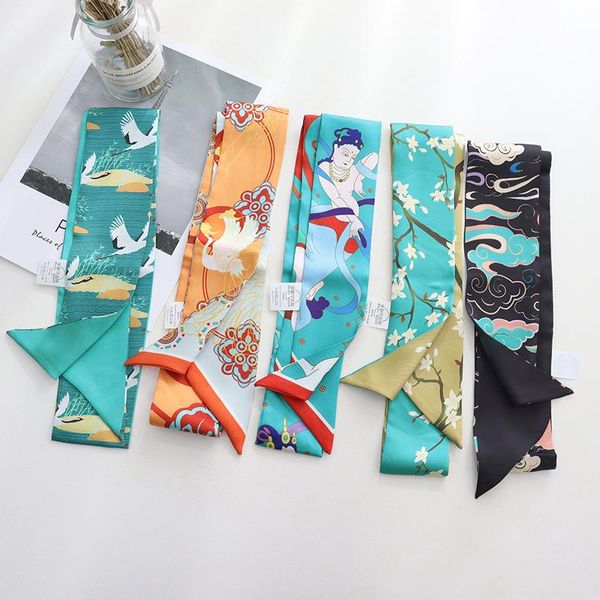 scarves silk scarf women fashion print small neck scarfs office lady hair band foulard hand kerchief female bandana shawl sj505, Blue;gray
scarves silk scarf women fashion print small neck scarfs office lady hair band foulard hand kerchief female bandana shawl sj505, Blue;gray