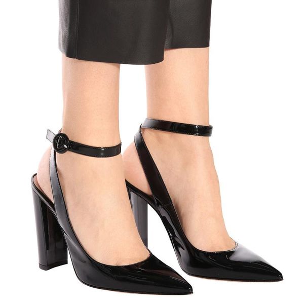 dress shoes heels high sandals women pointed toe fashion lady square heel ankle strap shallow women's sandal buckle sandalias mujer, Black
dress shoes heels high sandals women pointed toe fashion lady square heel ankle strap shallow women's sandal buckle sandalias mujer, Black