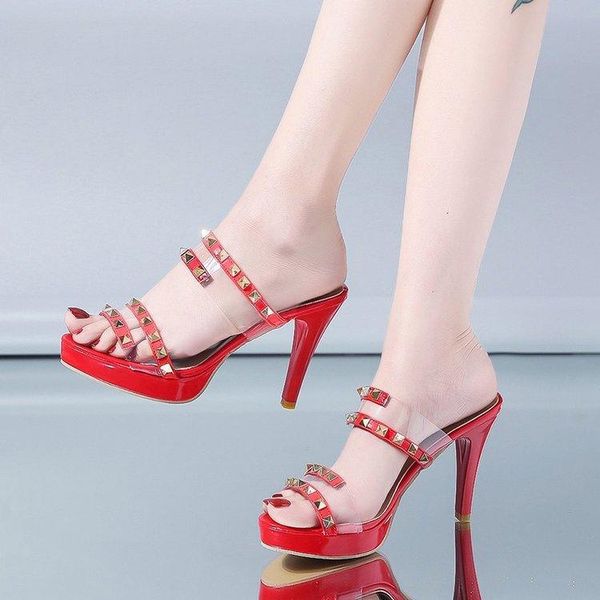 dress shoes 2021 women's sandals and slippers with thin mouth summer rivet waterproof platform wild, Black
dress shoes 2021 women's sandals and slippers with thin mouth summer rivet waterproof platform wild, Black