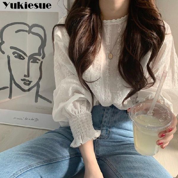 2021 summer women's shirt blouse for women lace long sleeve blusas womens and blouses chiffon shirts ladie's plus size, White
2021 summer women's shirt blouse for women lace long sleeve blusas womens and blouses chiffon shirts ladie's plus size, White