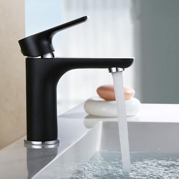 bathroom sink faucets single handle faucet solid brass basin mixer taps,black finish
bathroom sink faucets single handle faucet solid brass basin mixer taps,black finish