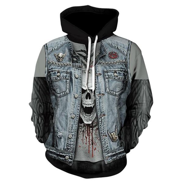 men's hoodies & sweatshirts fake vest skull 3d printed sweatshirt cool fashion long sleeve hoodie hip hop hooded, Black
men's hoodies & sweatshirts fake vest skull 3d printed sweatshirt cool fashion long sleeve hoodie hip hop hooded, Black