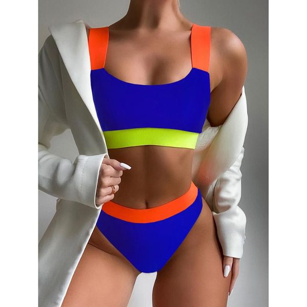 women's swimwear swimsuit women patchwork high waist bikini 2021 female leg bikinis set summer brazilian swimming for bathing suit, White;black
women's swimwear swimsuit women patchwork high waist bikini 2021 female leg bikinis set summer brazilian swimming for bathing suit, White;black