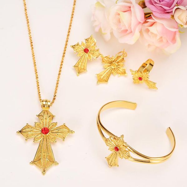 earrings & necklace bangrui ethiopian rhinestone big cross jewelry set gold color necklace/earrings/ring/bangle habesha africa wedding gifts, Silver
earrings & necklace bangrui ethiopian rhinestone big cross jewelry set gold color necklace/earrings/ring/bangle habesha africa wedding gifts, Silver