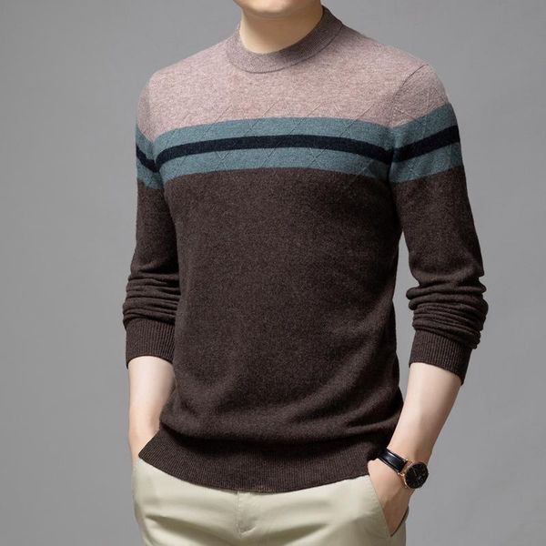 men's sweaters wool 100% grade thick fashion designer crew brand knit pullover mens sweater winter striped casual jumper men clothing, White;black
men's sweaters wool 100% grade thick fashion designer crew brand knit pullover mens sweater winter striped casual jumper men clothing, White;black