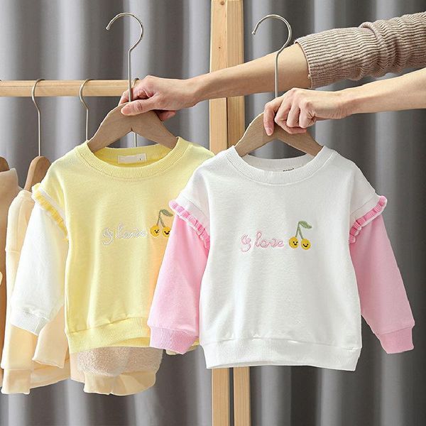 pullover 2021 spring autumn wear girls kids sweet lace cherry sweater sweatshirt cute baby clothes children clothing, Blue
pullover 2021 spring autumn wear girls kids sweet lace cherry sweater sweatshirt cute baby clothes children clothing, Blue