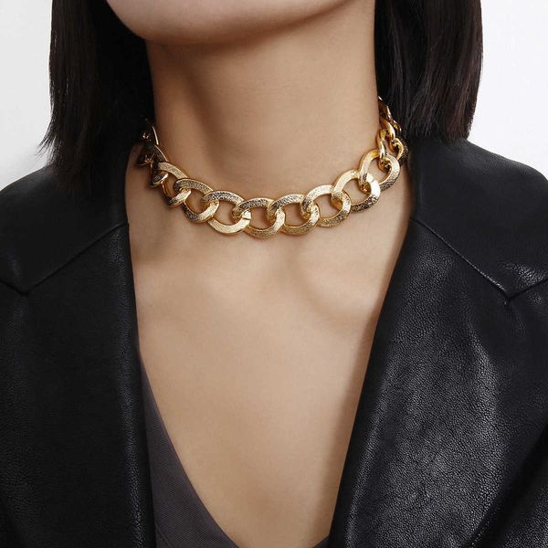 jewelry simple hip hop punk metal texture personalized water ripple hemp chain necklace, Silver
jewelry simple hip hop punk metal texture personalized water ripple hemp chain necklace, Silver