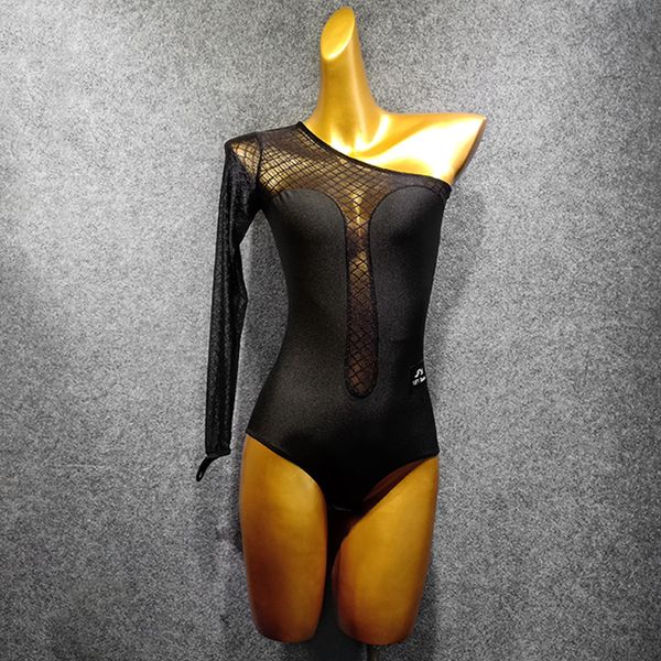 latin dance black leotard women dancing jumpsuit single long sleeve dress tango ballroom competition dance clothes vdb1237, Black;red
latin dance black leotard women dancing jumpsuit single long sleeve dress tango ballroom competition dance clothes vdb1237, Black;red