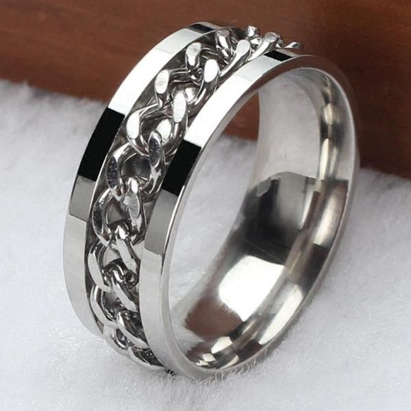 wedding rings punk rock mens rotatable chain stainless steel rotating signet ring men for women boyfriend gift wholesale, Slivery;golden
wedding rings punk rock mens rotatable chain stainless steel rotating signet ring men for women boyfriend gift wholesale, Slivery;golden