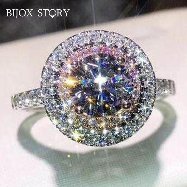 cluster rings bijox story luxury round zircon gemstones charms for female s925 sterling silver fine jewelry ring wedding engagement, Golden;silver
cluster rings bijox story luxury round zircon gemstones charms for female s925 sterling silver fine jewelry ring wedding engagement, Golden;silver