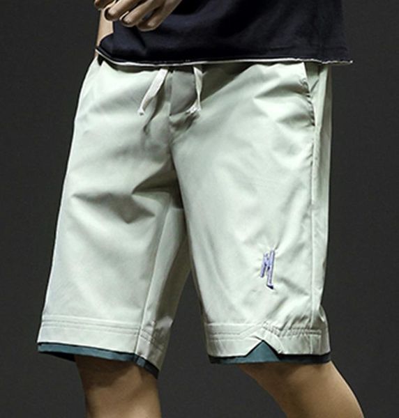 men's shorts 2021 summer fashion casual comfortable cotton loose stack thin drawstring straight fit, White;black
men's shorts 2021 summer fashion casual comfortable cotton loose stack thin drawstring straight fit, White;black