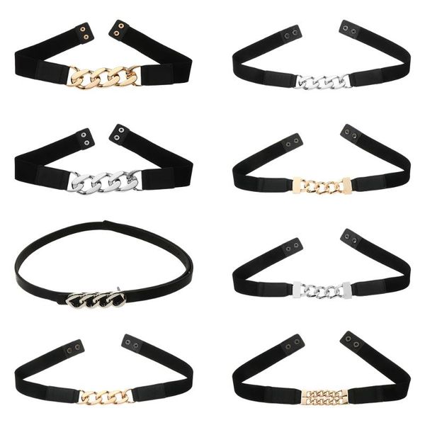 belts 1pc elastic waist silver metal women ladies gold chain belt riem waistband stretch cummerbunds ketting, Black;brown
belts 1pc elastic waist silver metal women ladies gold chain belt riem waistband stretch cummerbunds ketting, Black;brown