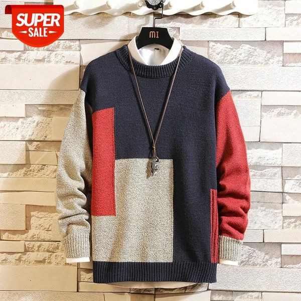men's knitted sweater autumn winter brand patchwork pullovers knitwear 2019 oversize #pc3e, White;black
men's knitted sweater autumn winter brand patchwork pullovers knitwear 2019 oversize #pc3e, White;black