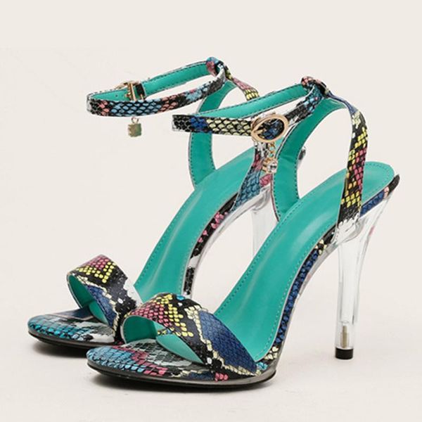 sandals summer women green snake print leather open toe shoes female fashion ankle buckle strap transparent perspex heels pumps, Black
sandals summer women green snake print leather open toe shoes female fashion ankle buckle strap transparent perspex heels pumps, Black