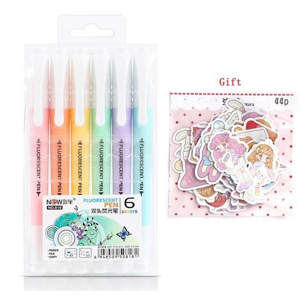 6pcs/set cute candy color highlighter pen stationery double headed fluorescent marker pen mark pen office school jlljxv
6pcs/set cute candy color highlighter pen stationery double headed fluorescent marker pen mark pen office school jlljxv