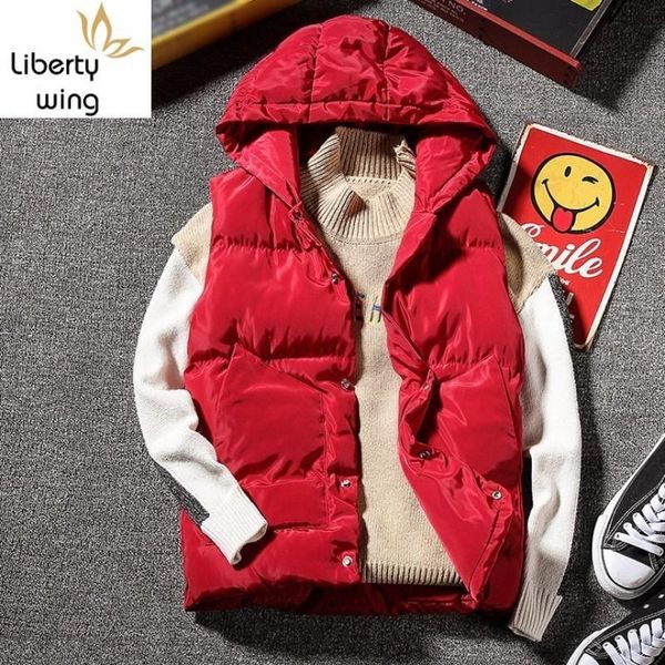 men's vests casual fashion sleeveless hoodie winter jackets mens vest bodywarmer parka waist coat thick warm korean overcoat erkek yele, Black;white
men's vests casual fashion sleeveless hoodie winter jackets mens vest bodywarmer parka waist coat thick warm korean overcoat erkek yele, Black;white