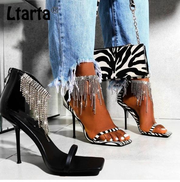 sandals ltarta 2021 summer tassel luxury rhinestone stiletto heel large size women's shoes stripper heels zl, Black
sandals ltarta 2021 summer tassel luxury rhinestone stiletto heel large size women's shoes stripper heels zl, Black