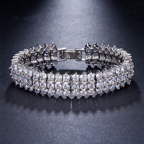 link, chain ksra luxury vintage crystal zircon bracelets for women trendy shiny bridal bangle romantic wedding engagement accessories, Black
link, chain ksra luxury vintage crystal zircon bracelets for women trendy shiny bridal bangle romantic wedding engagement accessories, Black