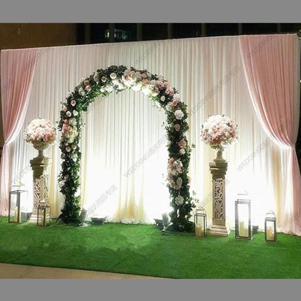 party decoration 3*6m white ice silk wedding backdrops with pink swag stage background drape and curtain
party decoration 3*6m white ice silk wedding backdrops with pink swag stage background drape and curtain