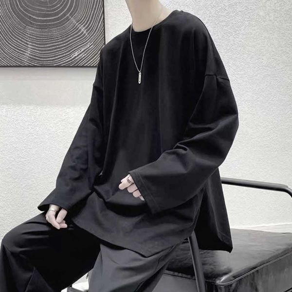 simple and exquisite long sleeve t-shirt, oversized, casual harajuku style, lovers' interesting street clothes, spring autumn, Black
simple and exquisite long sleeve t-shirt, oversized, casual harajuku style, lovers' interesting street clothes, spring autumn, Black