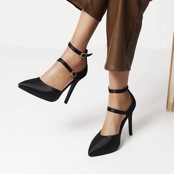 all melody new design luxury women pumps .5cm high thin heels office career party pointed toe buckle strap solid plus size 43, Black
all melody new design luxury women pumps .5cm high thin heels office career party pointed toe buckle strap solid plus size 43, Black
