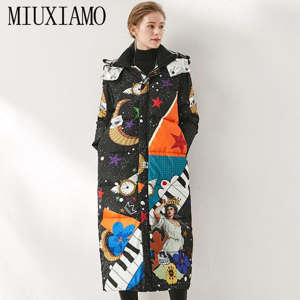 miuximao winter coat loose piano print elegant fashion warm long coat vintage x-long women down winter coat female overcoat 201014, Black
miuximao winter coat loose piano print elegant fashion warm long coat vintage x-long women down winter coat female overcoat 201014, Black