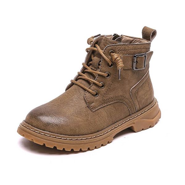 kids shoes boys girls boots children footwear autumn winter fashion ankle boot wear b9313, Black;grey