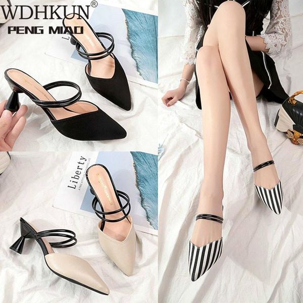 sandals women pointed toe mid heels simple korean style womens retro elegant outdoor summer breathable shoes leisure all-match, Black
sandals women pointed toe mid heels simple korean style womens retro elegant outdoor summer breathable shoes leisure all-match, Black