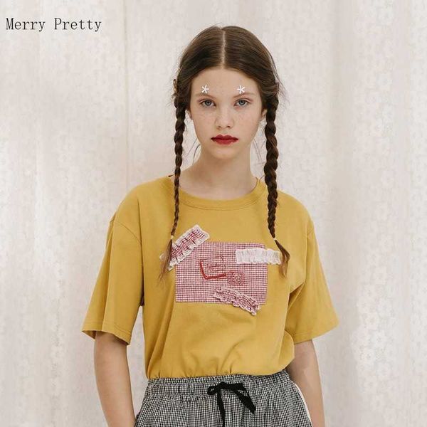 yellow women plaid patchwork cotton t shirts harajuku short sleeve o-neck casual pullover summer ladies funny tee 210526, White
yellow women plaid patchwork cotton t shirts harajuku short sleeve o-neck casual pullover summer ladies funny tee 210526, White