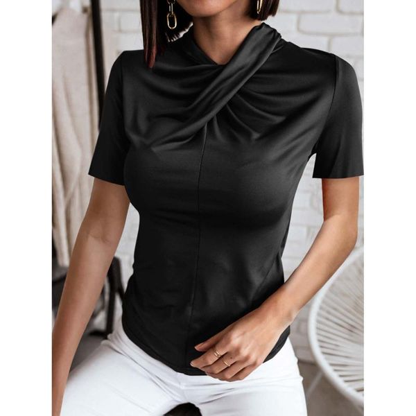 women's blouses & shirts lady office shirt lace collar solid short sleeve slim blouse pleated summer elegant korean clothes plus size t, White
women's blouses & shirts lady office shirt lace collar solid short sleeve slim blouse pleated summer elegant korean clothes plus size t, White