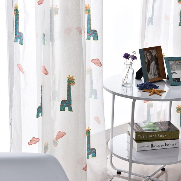 curtain & drapes cartoon series giraffe embroidered tulle children's room special for baby curtains living dining bedroom study
curtain & drapes cartoon series giraffe embroidered tulle children's room special for baby curtains living dining bedroom study