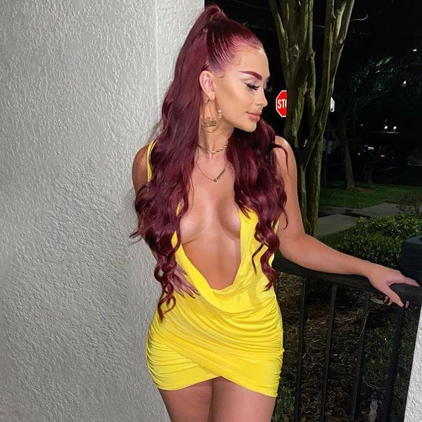 women's swimwear women dress deep v-neck pleated wrapped slim sleeveless off shoulder party short midi yellow, White;black
women's swimwear women dress deep v-neck pleated wrapped slim sleeveless off shoulder party short midi yellow, White;black