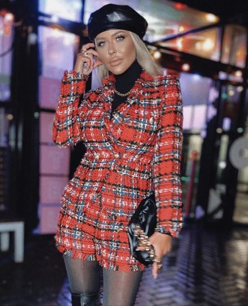 women's two piece pants women winter style christmas long sleeve plaid red mini set 2021 celebrity designer fashion, White
women's two piece pants women winter style christmas long sleeve plaid red mini set 2021 celebrity designer fashion, White
