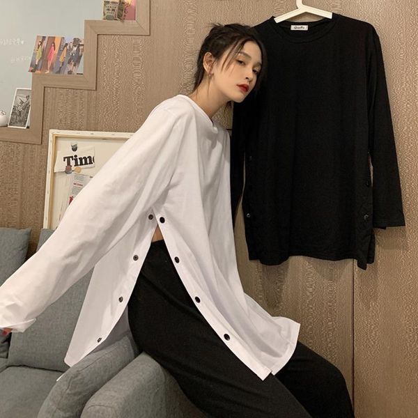 korean ins o-neck loose t-shirts causal solid long sleeve ladies harajuku bf hipster tees women's clothing hipster spring, White
korean ins o-neck loose t-shirts causal solid long sleeve ladies harajuku bf hipster tees women's clothing hipster spring, White