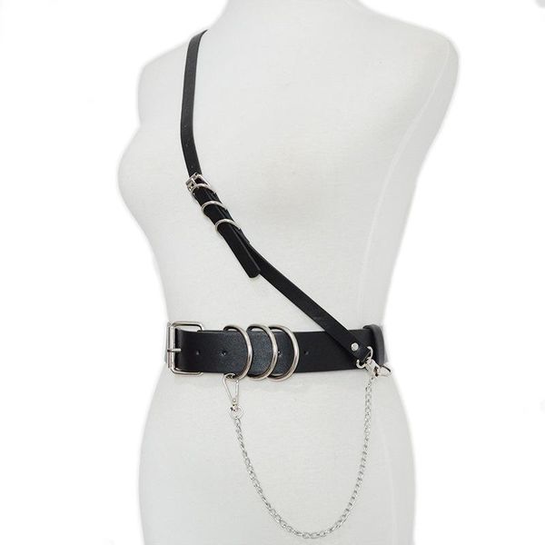 belts gothic faux leather belt lady silver pin metal chain ring waist strap punk dance all-match single shoulder, Black;brown
belts gothic faux leather belt lady silver pin metal chain ring waist strap punk dance all-match single shoulder, Black;brown