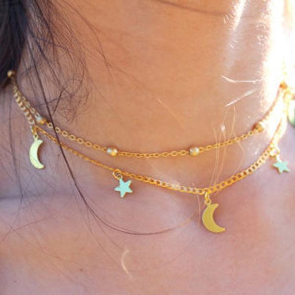 chokers 2021 fashion nelace punk gold/sier color simple double moon star short sale acero inoxidable mujer, Golden;silver
chokers 2021 fashion nelace punk gold/sier color simple double moon star short sale acero inoxidable mujer, Golden;silver