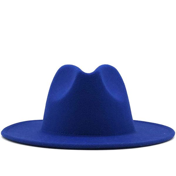 flat brim wool felt fedora hats with belt red black patchwork jazz formal hat panama cap trilby chapeau for men women a3, Blue;gray
flat brim wool felt fedora hats with belt red black patchwork jazz formal hat panama cap trilby chapeau for men women a3, Blue;gray