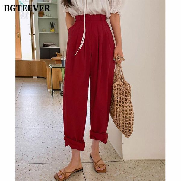 women's pants & capris bgteever chic high waist ladies wide leg trousers summer autumn women pantalon casual loose button pockets femal, Black;white
women's pants & capris bgteever chic high waist ladies wide leg trousers summer autumn women pantalon casual loose button pockets femal, Black;white
