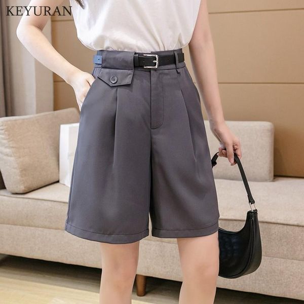 women's shorts bermudas women high waist side pocket pleated suit short pants loose straight student girl ladies casual outfits, White;black
women's shorts bermudas women high waist side pocket pleated suit short pants loose straight student girl ladies casual outfits, White;black
