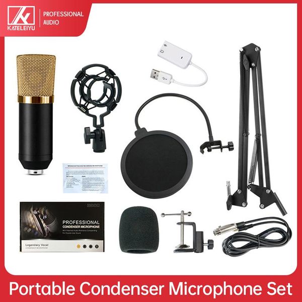 microphones bm700 karaoke condenser microphone voice changer studio is suitable for ktv radio broadcasting singing recording computer