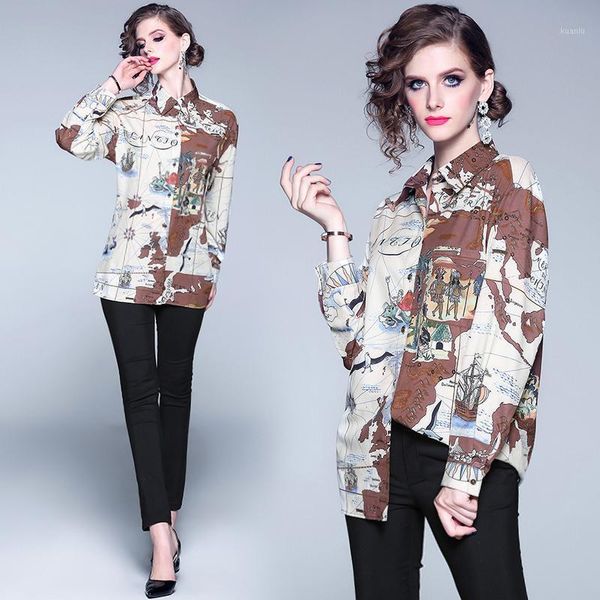 designer runway vintage blouse womens and blouses long sleeve shirt women fashion loose print women's & shirts, White
designer runway vintage blouse womens and blouses long sleeve shirt women fashion loose print women's & shirts, White