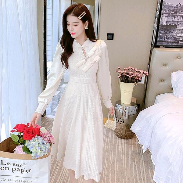 casual dresses gentle wind qiu dong outfit in 2021, the dress children early autumn long fashion show thin waist temperament, Black;gray
casual dresses gentle wind qiu dong outfit in 2021, the dress children early autumn long fashion show thin waist temperament, Black;gray