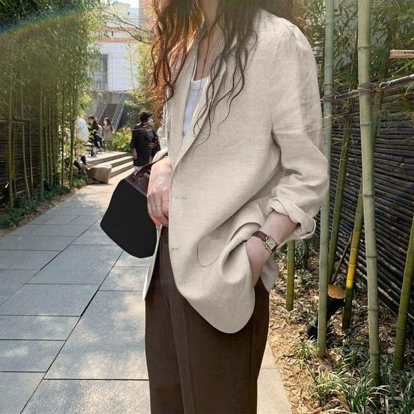 women's suits & blazers zanzea 2021 thin coats elegant spring solid blazer long sleeve single button outwears female casual overcoats, White;black
women's suits & blazers zanzea 2021 thin coats elegant spring solid blazer long sleeve single button outwears female casual overcoats, White;black
