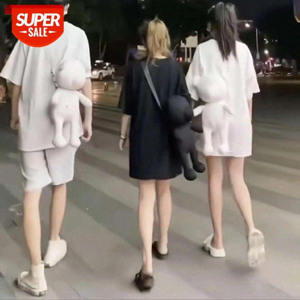 t-shirt women 2020 summer ins with three-dimensional bear bag with the same loose couple mid-length short sleeve shirt #no3h, White
t-shirt women 2020 summer ins with three-dimensional bear bag with the same loose couple mid-length short sleeve shirt #no3h, White