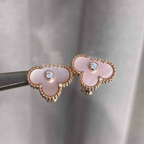 v gold luxurious quality charm clip earring in18k rose gold plated with pink jade and sparkly diamond for women engagement jewelry ps4119, Golden
v gold luxurious quality charm clip earring in18k rose gold plated with pink jade and sparkly diamond for women engagement jewelry ps4119, Golden