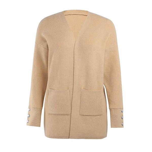 women's knits & tees quanss women long cardigan autumn winter sleeve sweater female solid color loose knitted coats 2021 casual knit cl, White
women's knits & tees quanss women long cardigan autumn winter sleeve sweater female solid color loose knitted coats 2021 casual knit cl, White