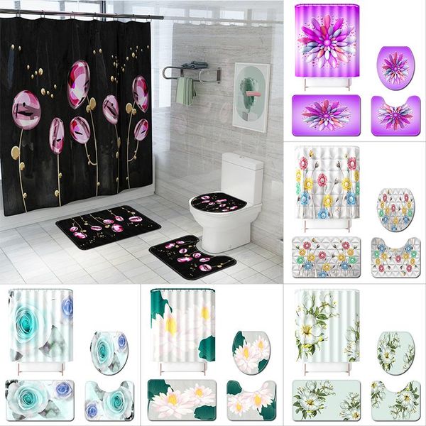 shower curtains curtain anti slip bath mat small fresh white flower print bathroom pedestal rug lid toilet cover set
shower curtains curtain anti slip bath mat small fresh white flower print bathroom pedestal rug lid toilet cover set
